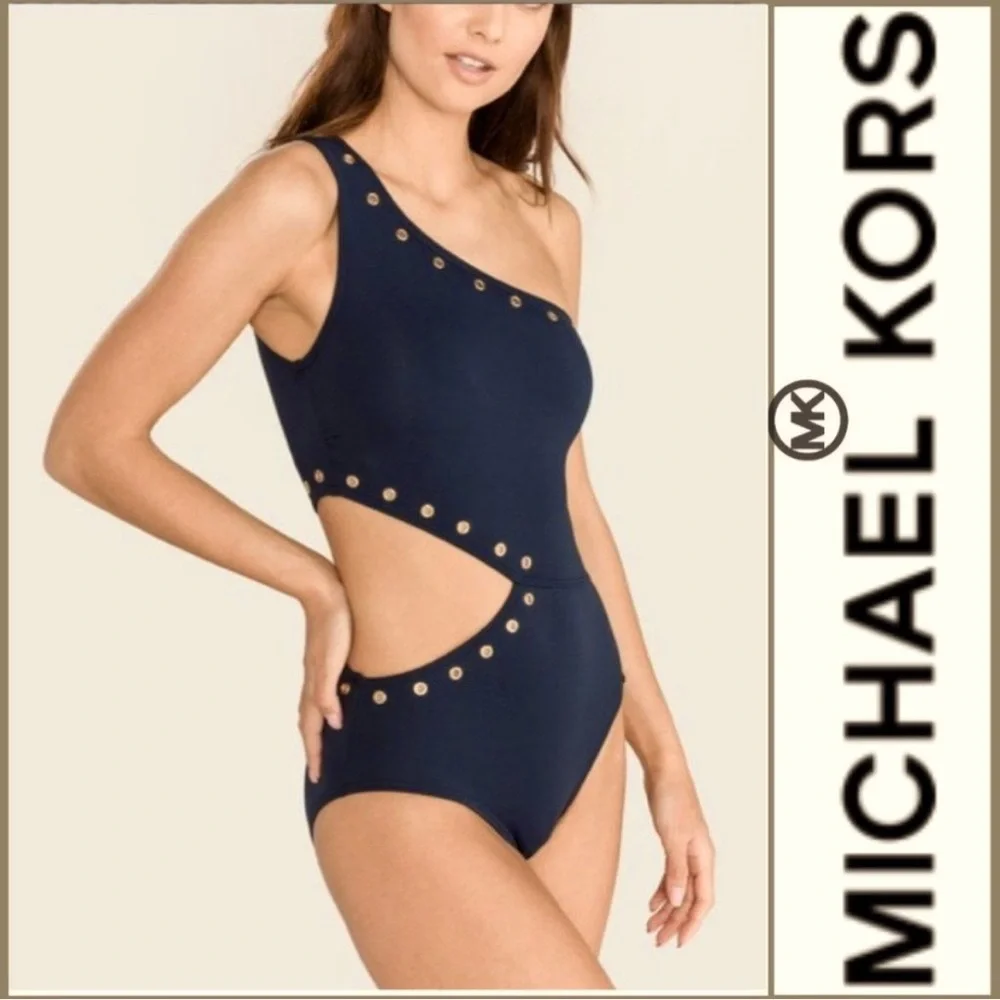Michael Kors Black Cruise Swimsuit size 10